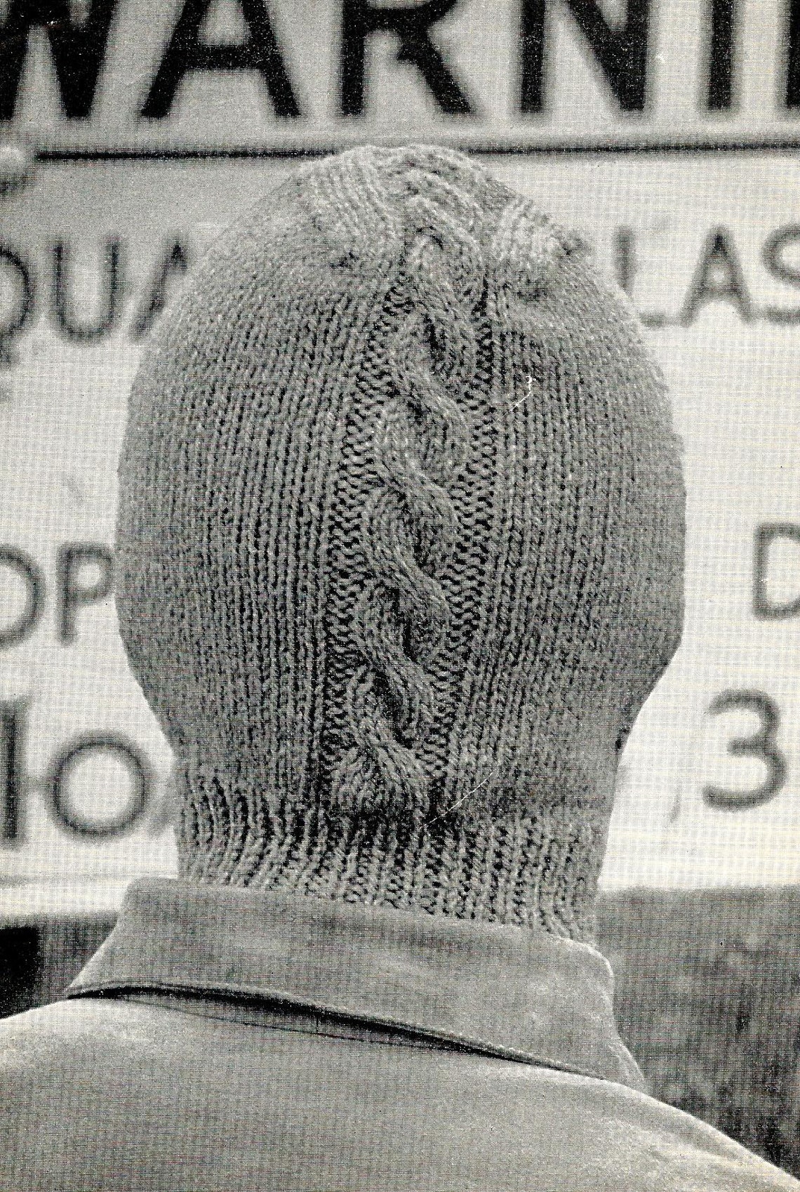 VINTAGE Mens Helmets Balaclavas Knitting Pattern Etsy