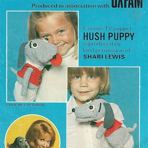 HUSH PUPPY glove puppet knitting and crochet patterns