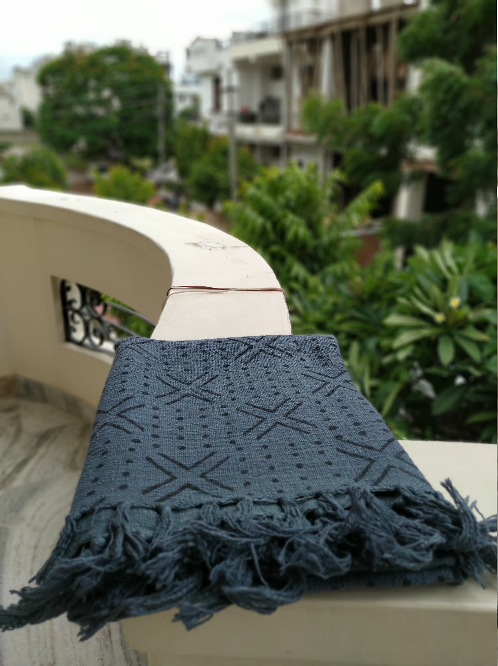 Buy Gray Sofas Couch Coverlet Bed Runner Beach Blanket Tassles Mudcloth