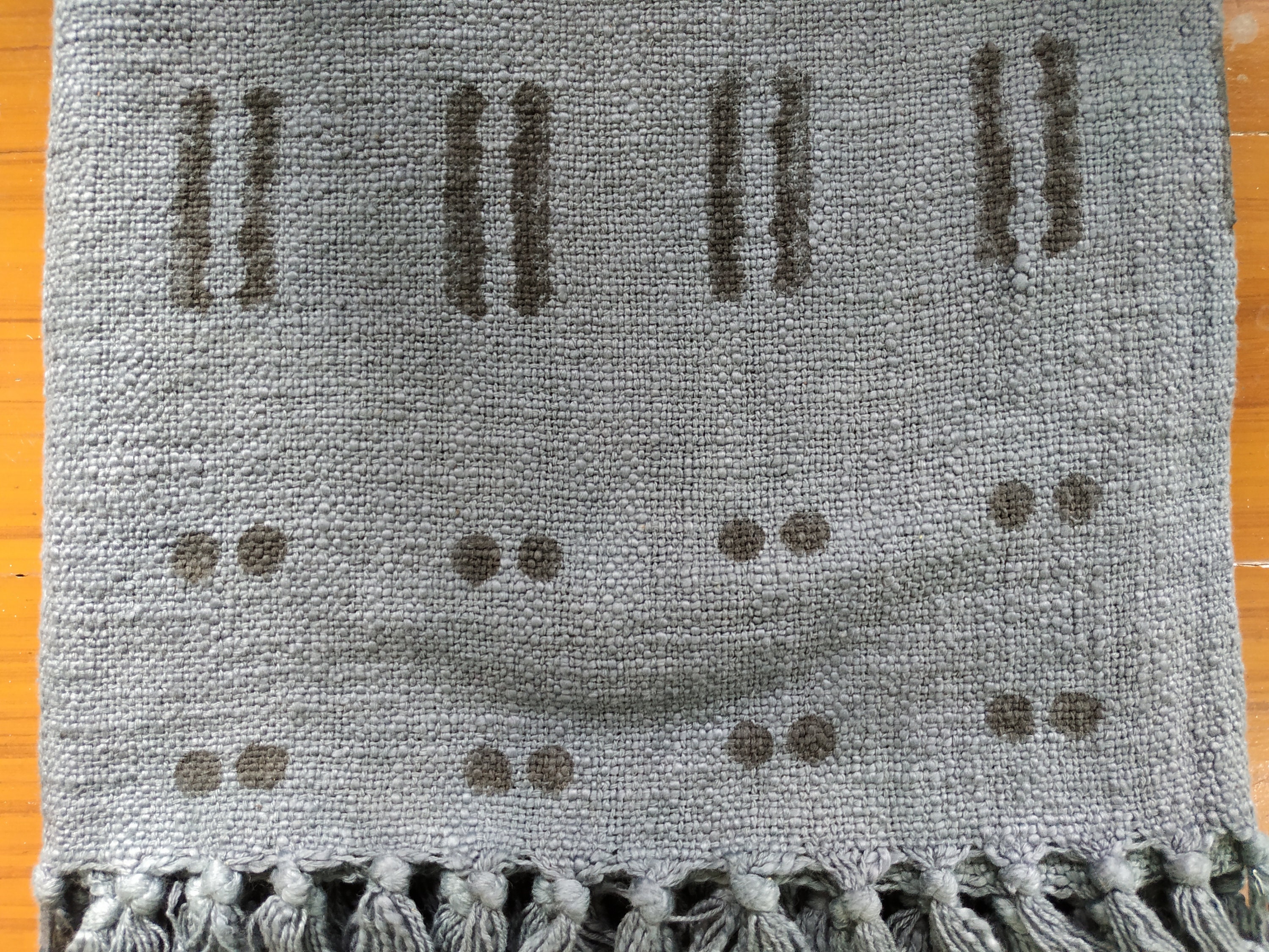 Gray & Black Fringed Throw Blanket Sofa Throw Blanket Birthday Etsy