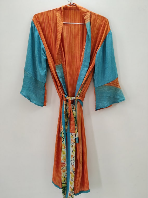 Vintage Saree Kimono Robesfree Shippingchristmas - Etsy