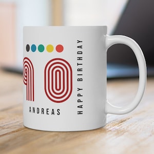 Mug personnalisé | Cadeau d&#39;anniversaire personnalisé | Cadeau de Noël Cadeau de festival | Dernier jour, anniversaire