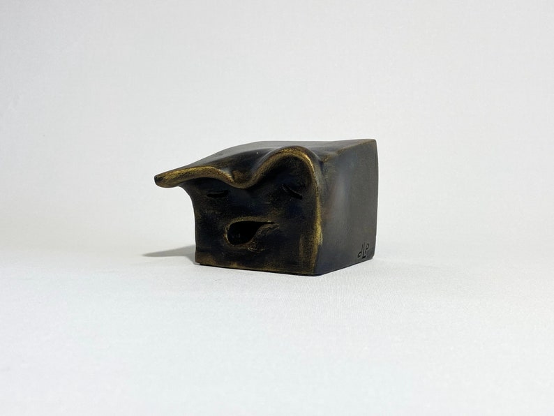 Compassion Cube Emotion Patina bronze or color image 4