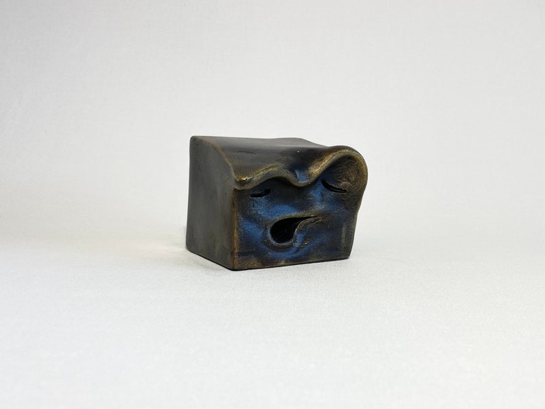 Compassion Cube Emotion Patina bronze or color image 5