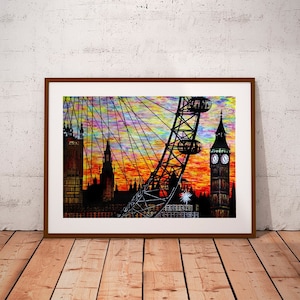 Stampa dello skyline di Londra