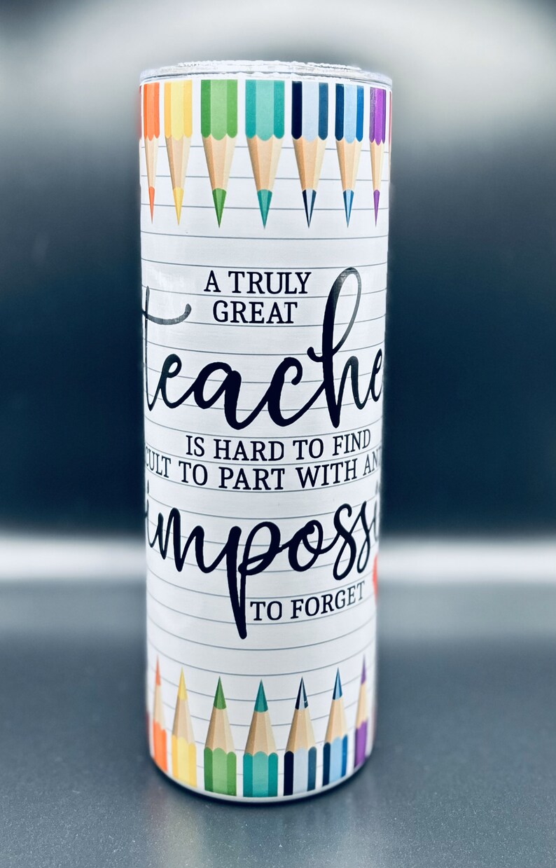 Teacher Gift Teacher Appreciation Skinny Tumbler Gift for Etsy