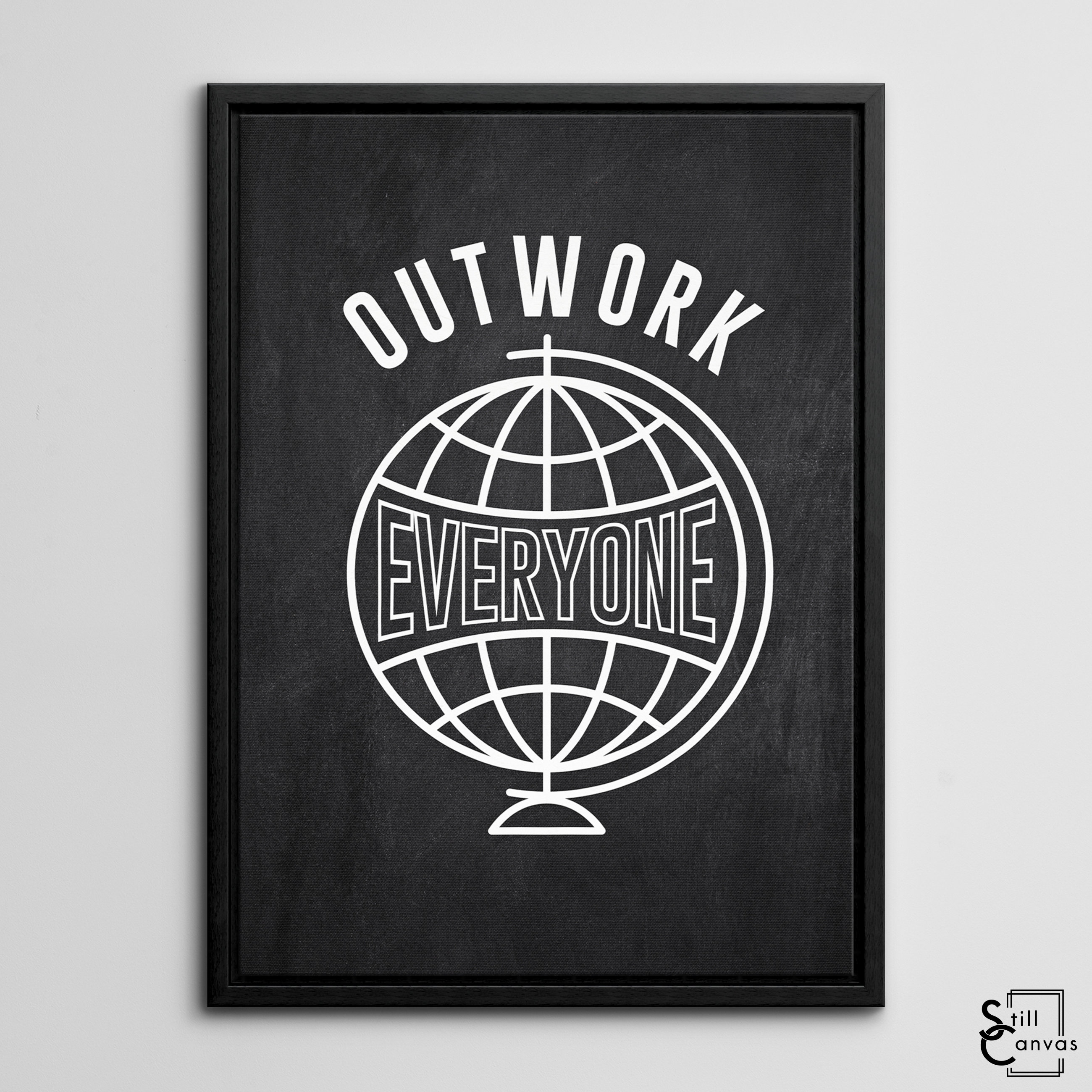 MOTIVATIONAL CANVAS ART outwork Everyone Globe Etsy UK