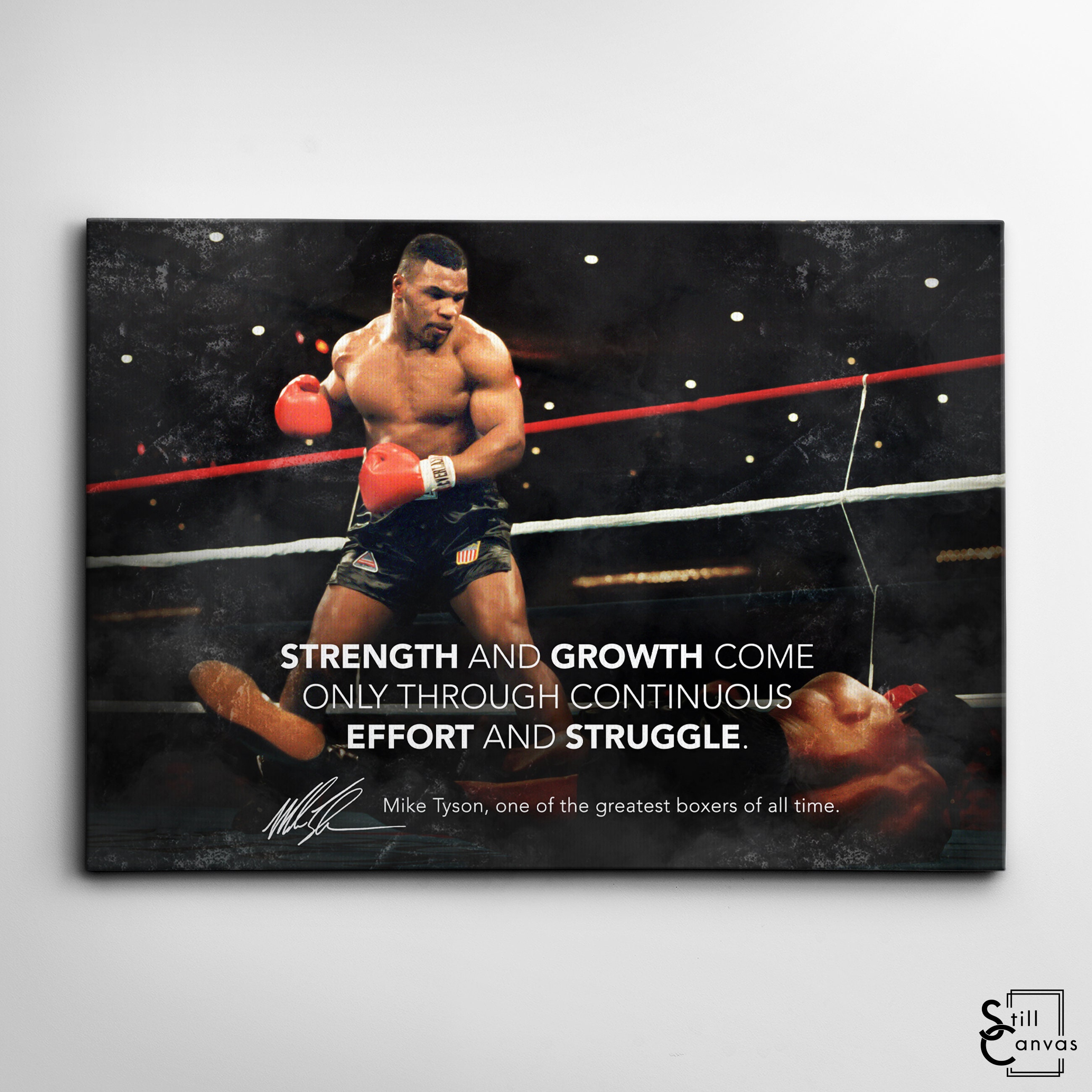 Buy Iron Mike Tyson CANVAS Boxing Sport Canvas Sport Quote