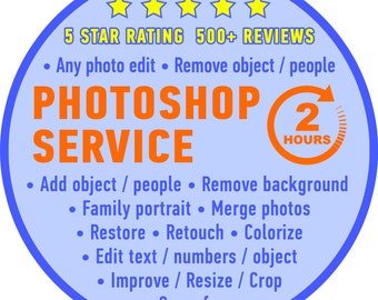 Photoshop service Wedding photos edit Add person Remove people or objects from photo Merge photos Change background Colorize Restore Retouch