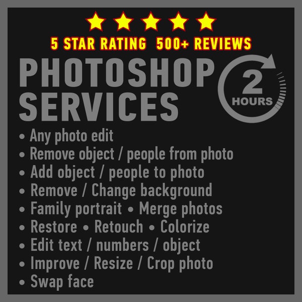 Photoshop service Wedding photos edit Add person Remove people or objects from photo Merge photos Change background Colorize Restore Retouch