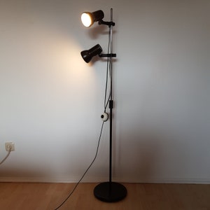 Vintage Brilliant floor lamp 2 spotlights Germany 70s