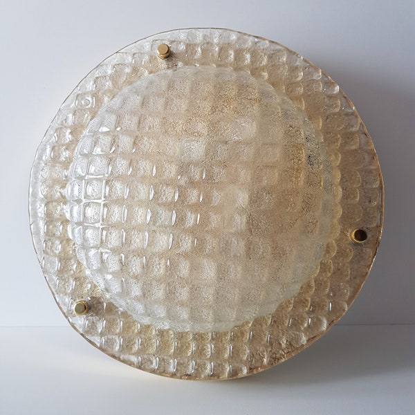 Extra large mid-century ceiling or wall light Fischer Leuchten, Germany 60s/70s