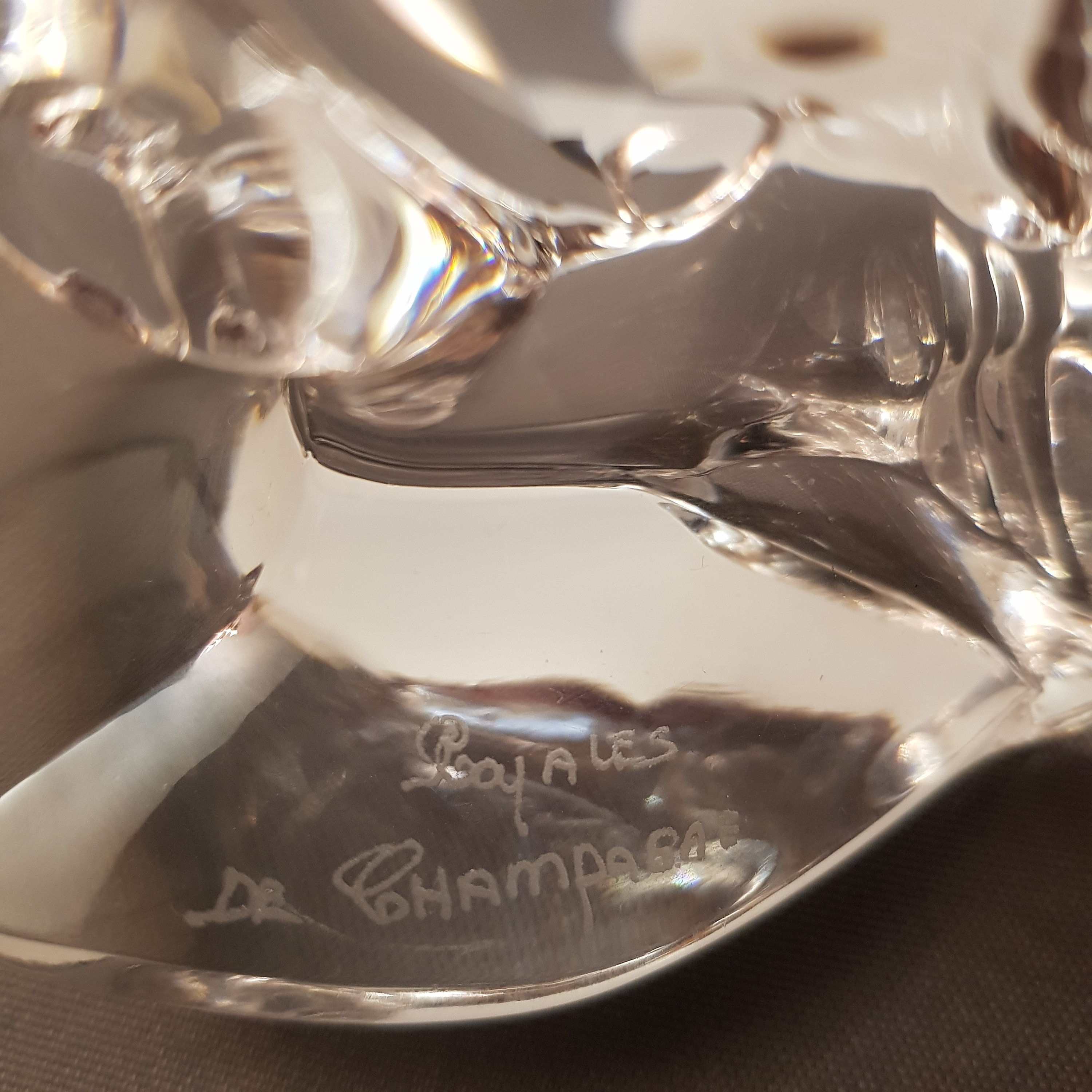 Figurine Toucan En Cristal - Cristallerie Royale De Champagne - 13x10cm - Occasion