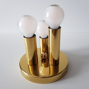 Mid-Century three-light Sputnik ceiling or wall light by Sölken Germany 70s