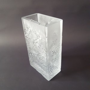 Extremely rare and heavy glass vase from Peill & Putzler Germany 70s