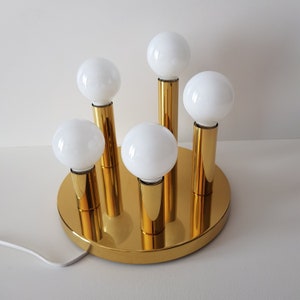 Mid-Century Modern Sputnik &quot;Sölken Leuchten&quot; five-bulb Germany 70s