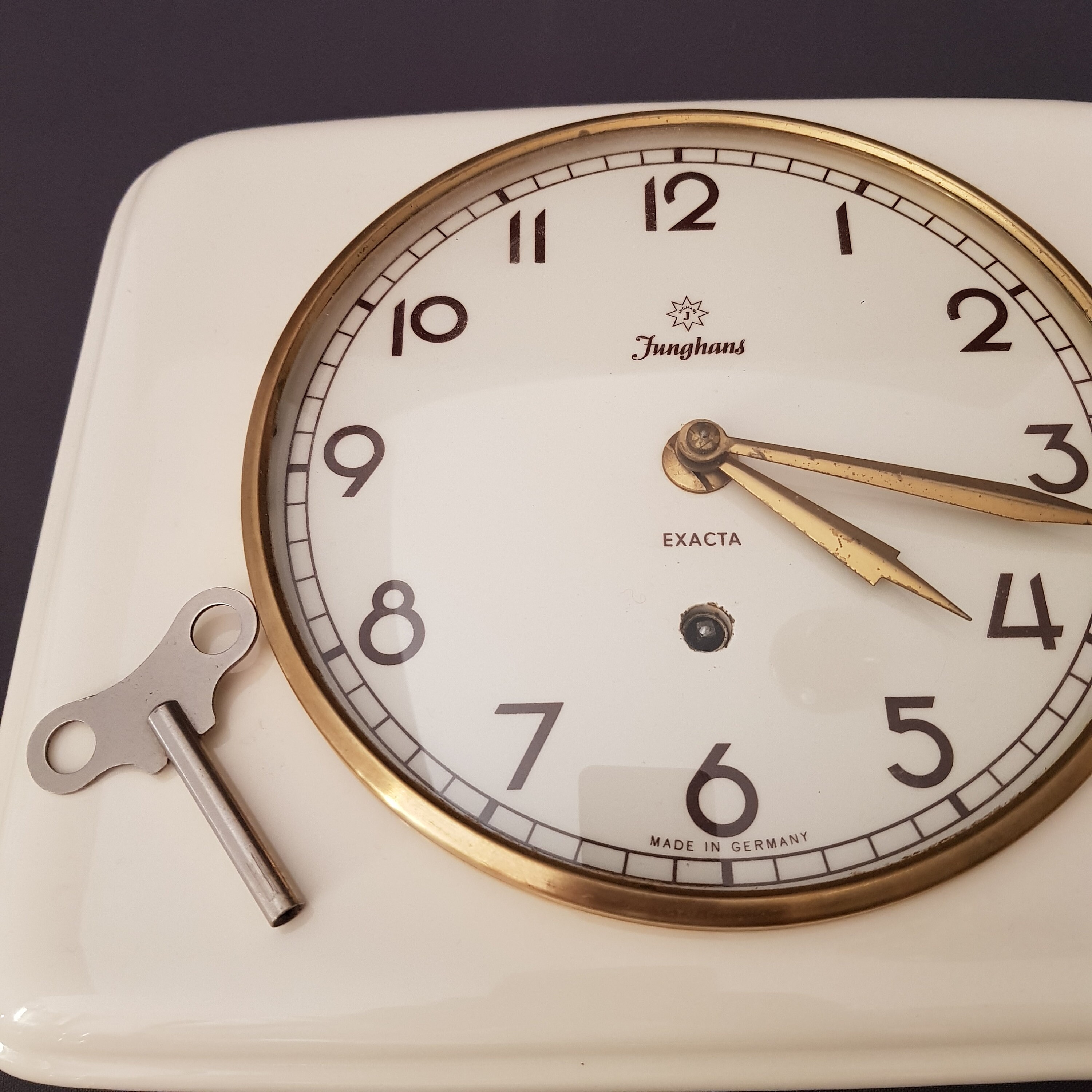 Junghans Exacta Wall Clock, Kitchen Clock 50s Germany Etsy