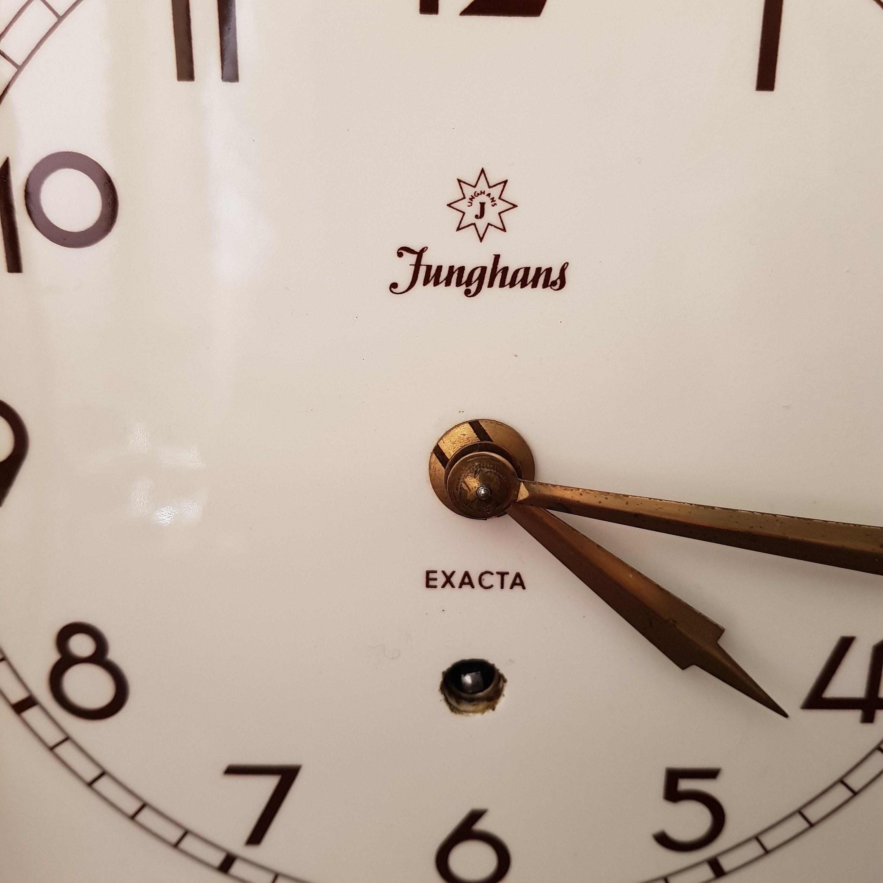 Junghans Exacta Wall Clock, Kitchen Clock 50s Germany Etsy