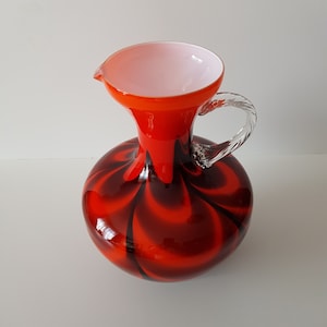Pop-Art Carlo Moretti “Opaline Florence” glass vase, Italy 70s