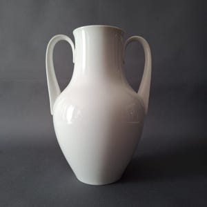 KPM Berlin amphora vase with two handles, Germany 1950s