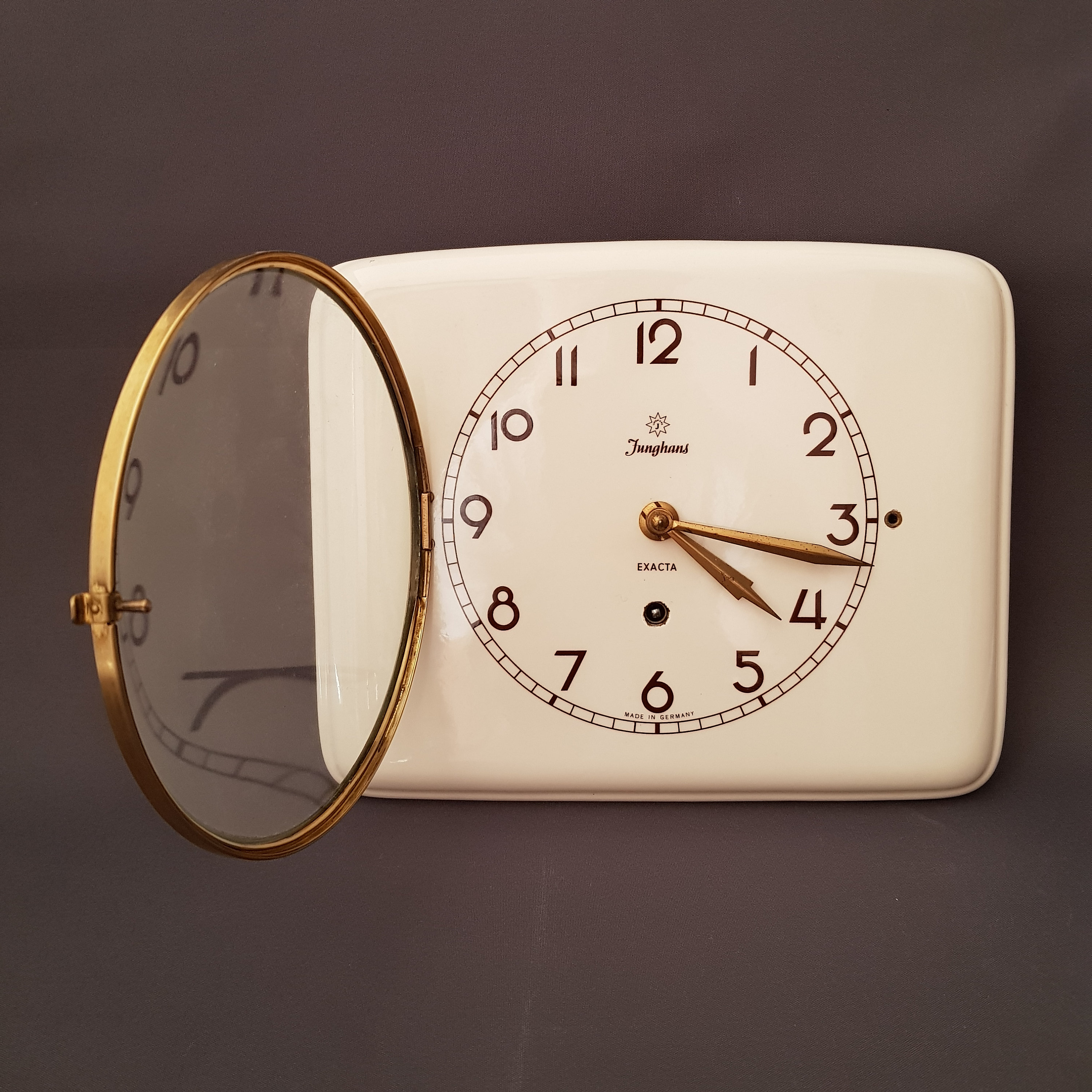 Junghans Exacta Wall Clock, Kitchen Clock 50s Germany Etsy