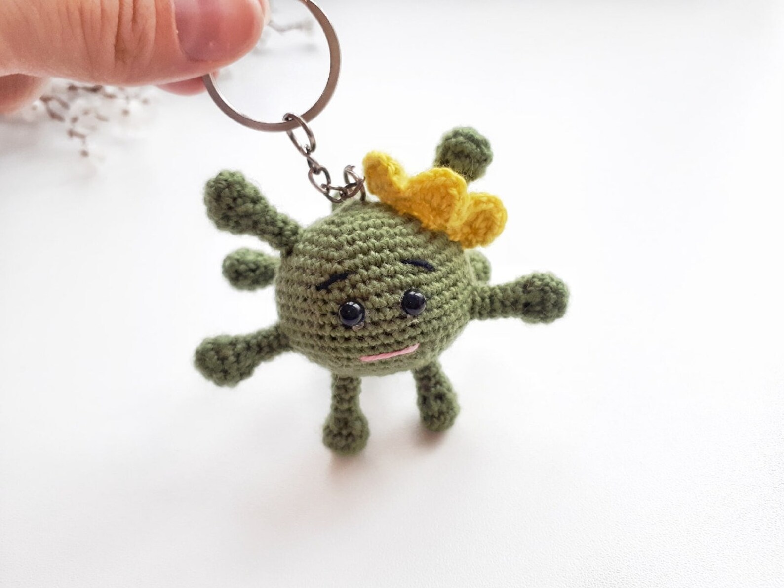 Mini virus figure Cute virus toy crocheted virus souvenir Etsy