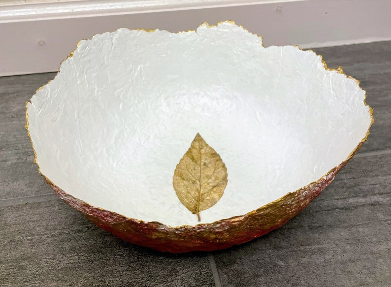 Large Size Paper Mache Pulp Bowl, Decorative Paper Recycled Bowl With