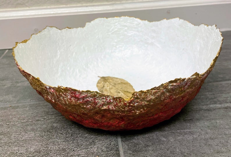 Large Size Paper Mache Pulp Bowl, Decorative Paper Recycled Bowl With