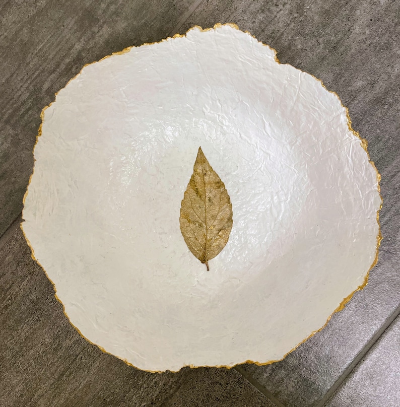 Large Size Paper Mache Pulp Bowl, Decorative Paper Recycled Bowl With