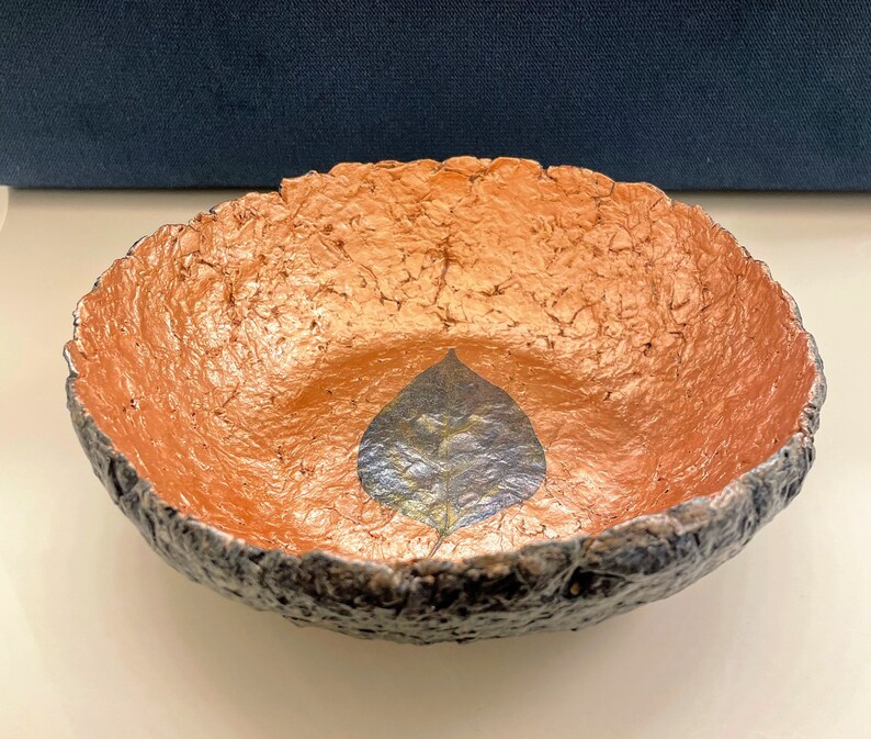 Medium Size Paper Mache Pulp Bowl Decorative Paper Recycled Etsy