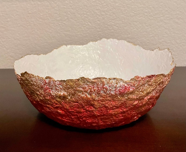 Large Size Paper Mache Pulp Bowl, Decorative Paper Recycled Bowl With