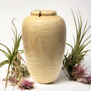 Wood Vase Rustic Dry Flower Vase Decorative Wooden Vase Minimalist Home Decor Handmade in USA