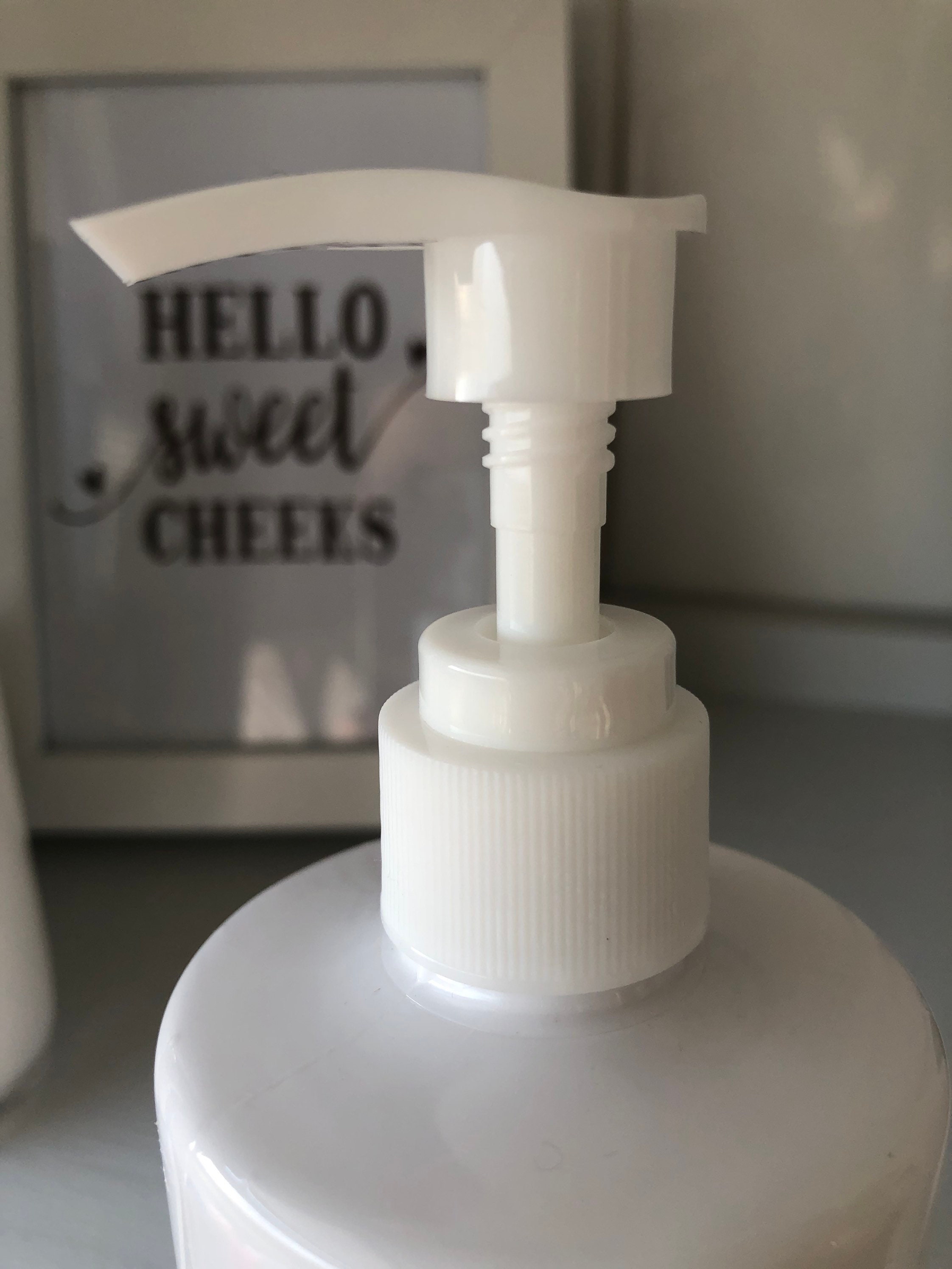 Personalised White Bathroom Bottles Pump Lid CHOICE OF 8 Etsy UK