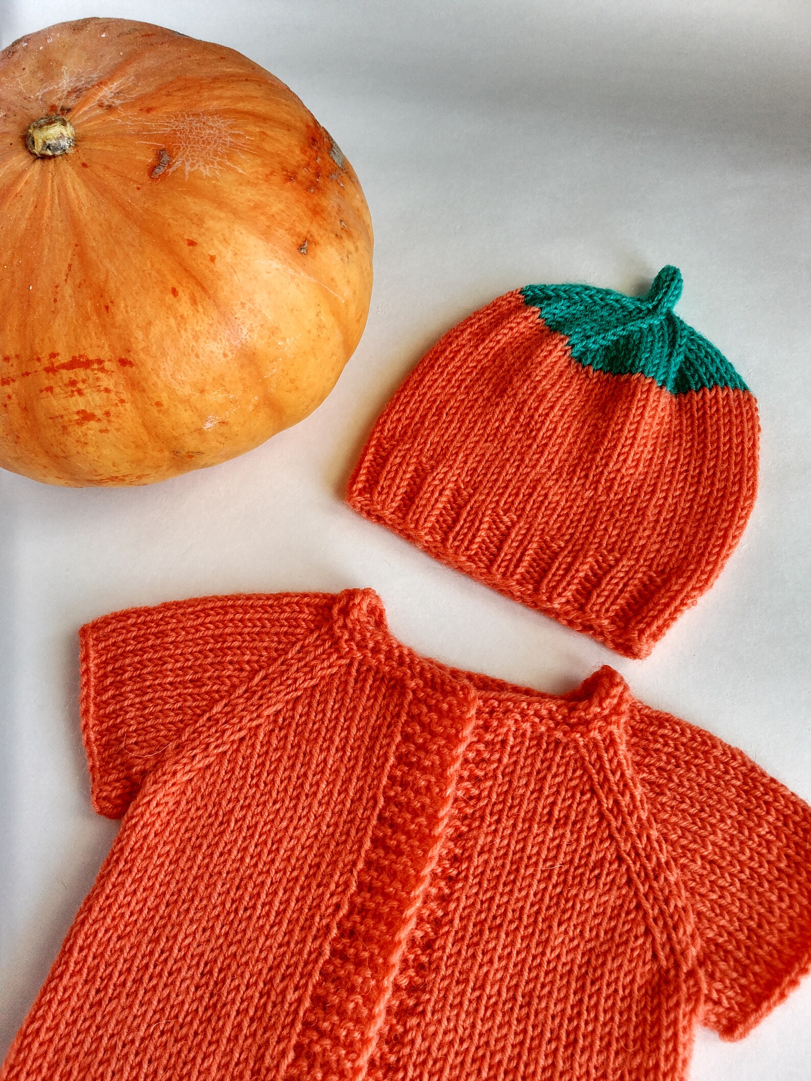 Pumpkin baby halloween costume knit for 03 month Etsy