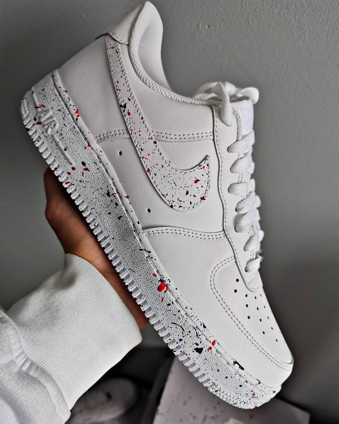 custom nike air force 1 splatter paint