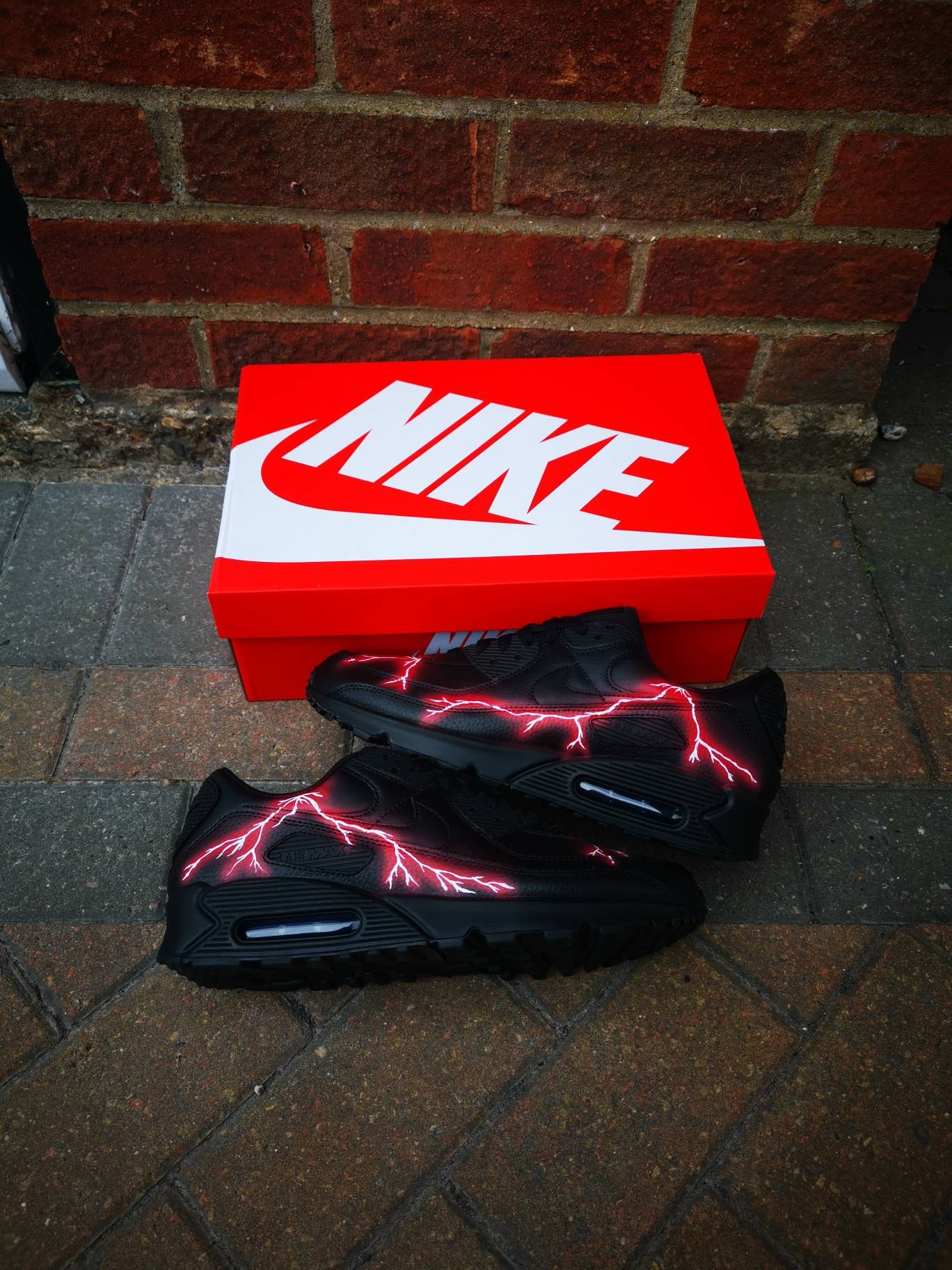 Custom Nike Air Max 90 Candy Red Drip + Time Lapse 