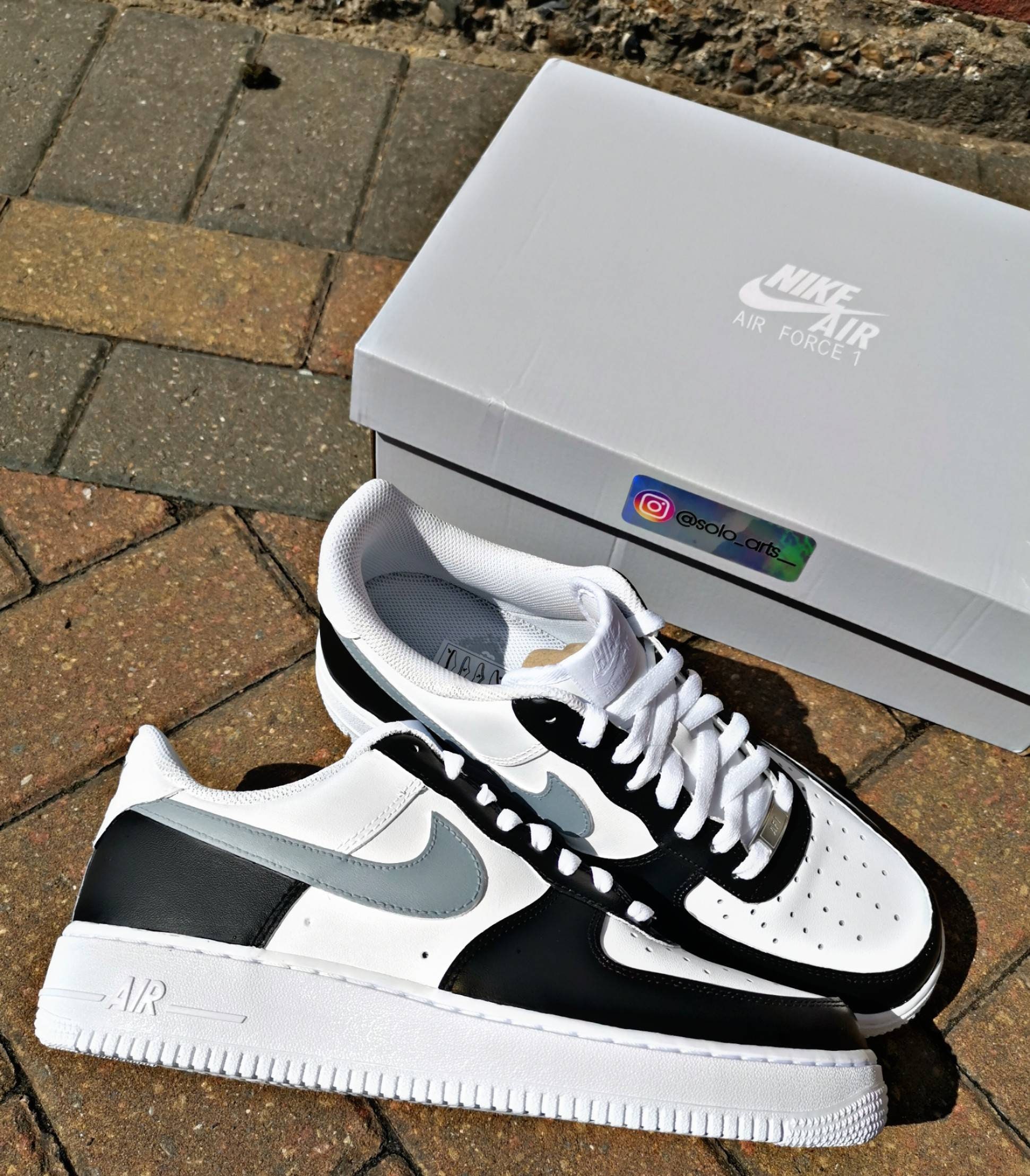 CUSTOM RAINBOW REFLECTIVE DIOR AIR FORCE 1 - Derivation Customs - Custom  sneakers Swarovski trainers