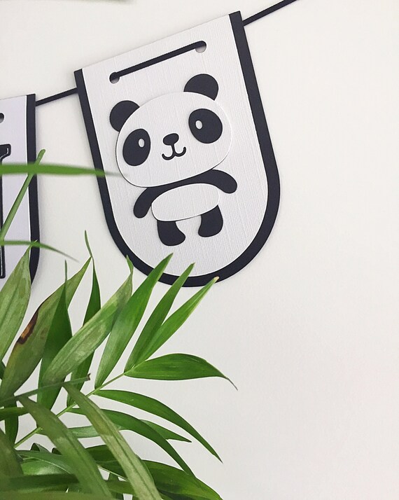 Panda Banner Panda Theme Birthday Panda Decor Panda Etsy