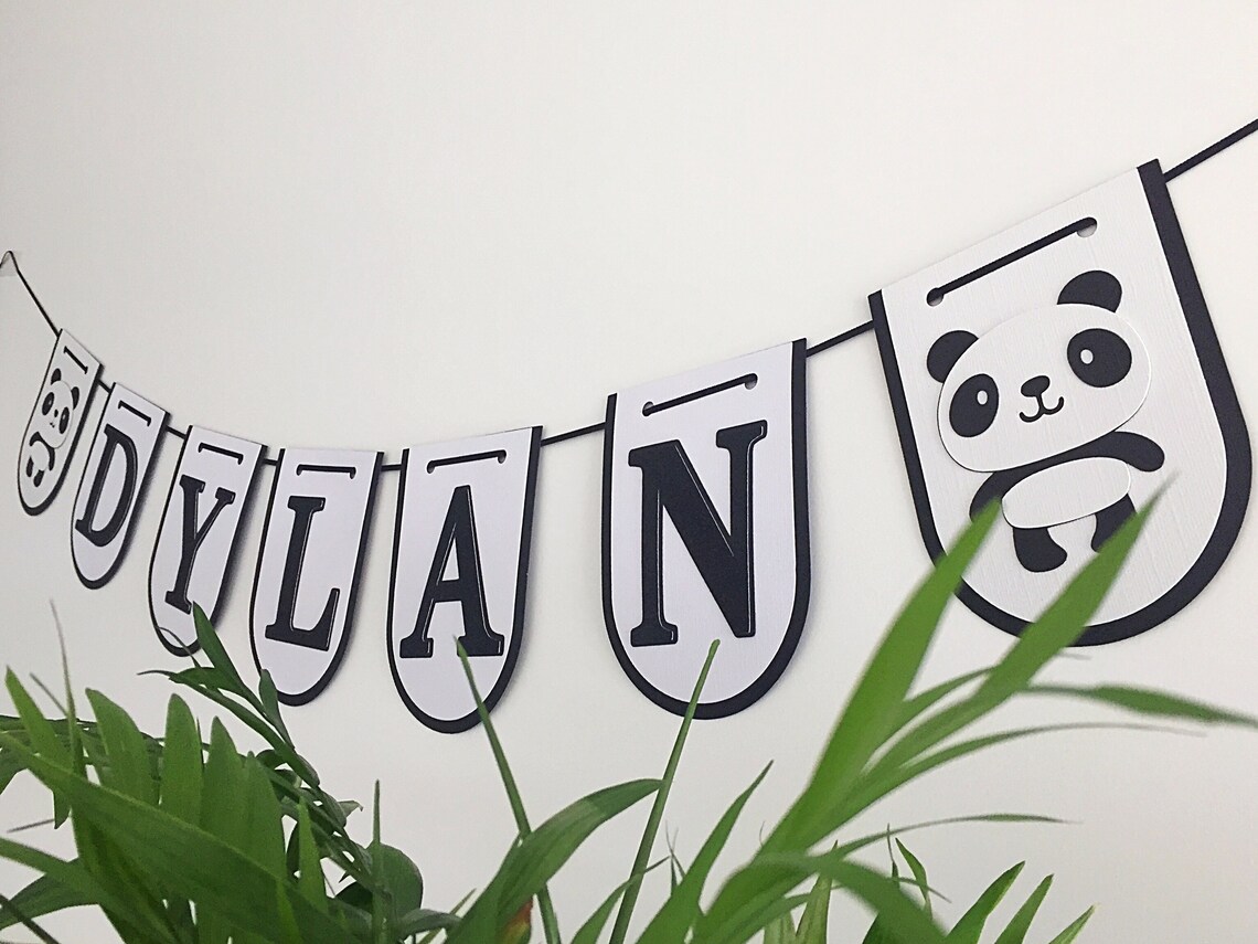 Panda Banner Panda Theme Birthday Panda Decor Panda | Etsy