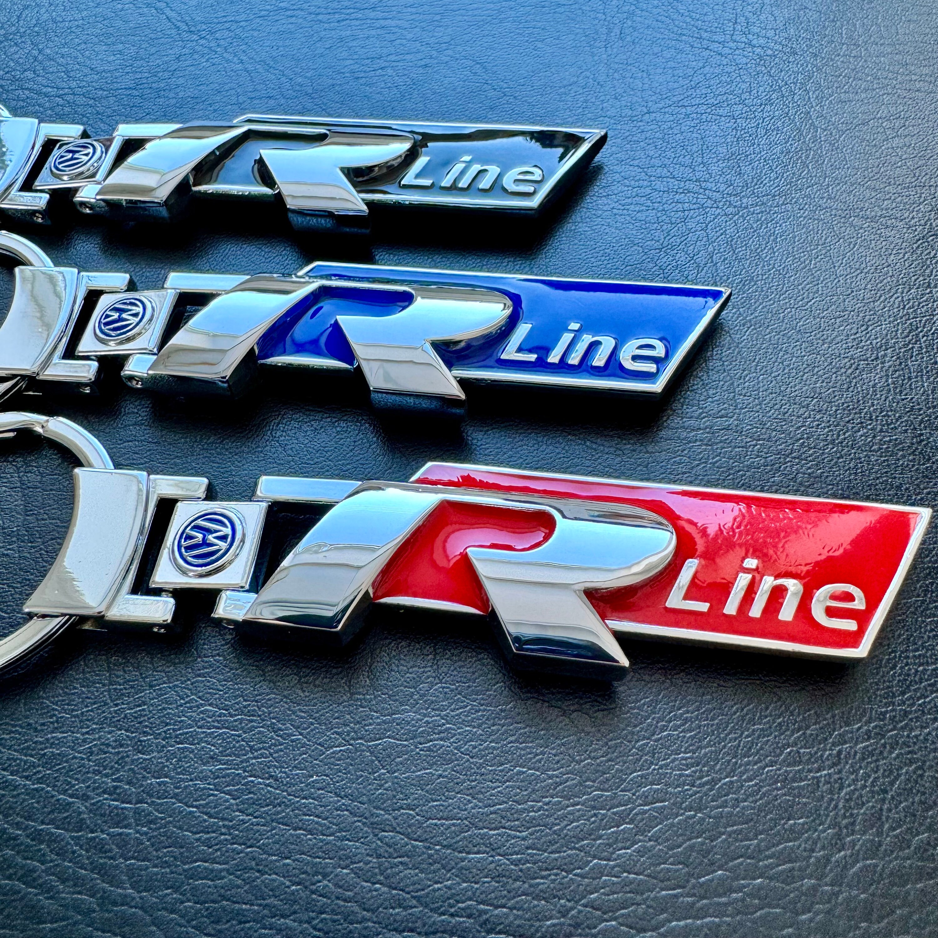 ➤➤ Vw R Line Emblem Badge Na Steering Wheel Rline Alu