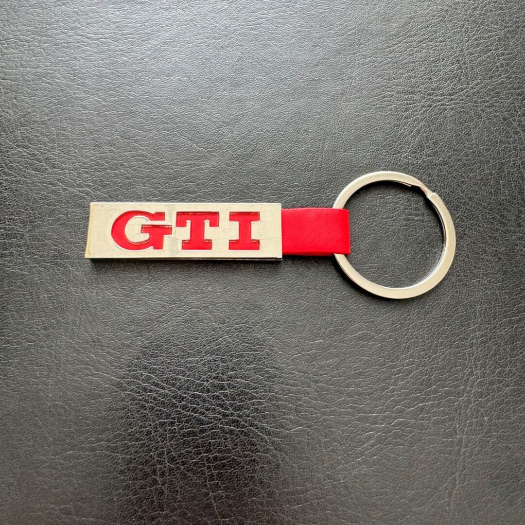 Gti Keychains Very Hot GTI Keychain: Exclusive Red VW GTI Metal and Faux Leather ...
