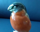 Large porcelain figurine Karl Ens, Volkstedt, Gimpel Bullfinch , handpainted