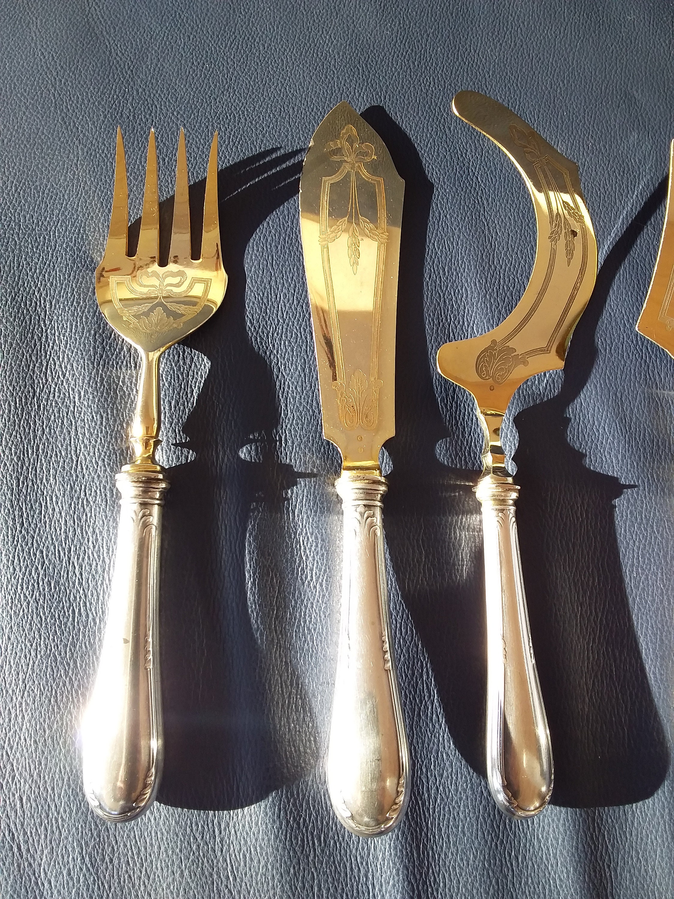 Fivepiece antique serving cutlery early 20th century Etsy