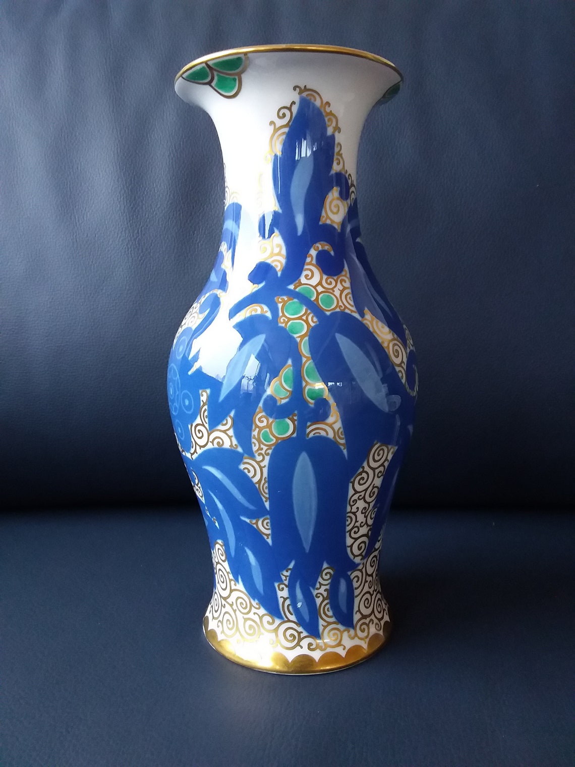 Rosenthal Selb large vase Rosari handpainted Art Deco Etsy