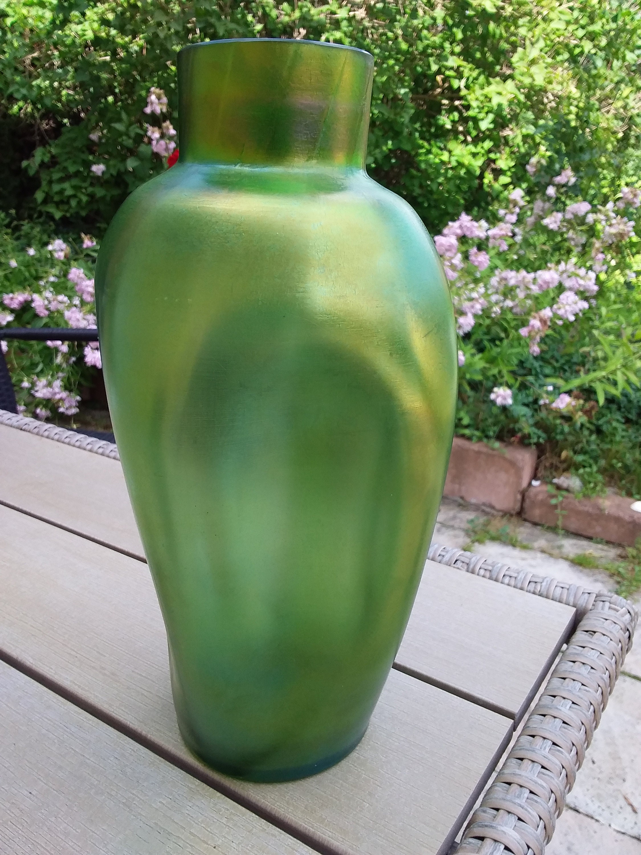 J. Loetz Witwe grosse antike Jugendstil Vase irisierend Etsy