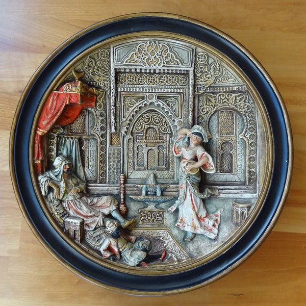 Large wall plate, Urbach, Bohemia, Orientalism