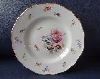 Meissen Plate, Flowers and Insects, 1860 - 1924