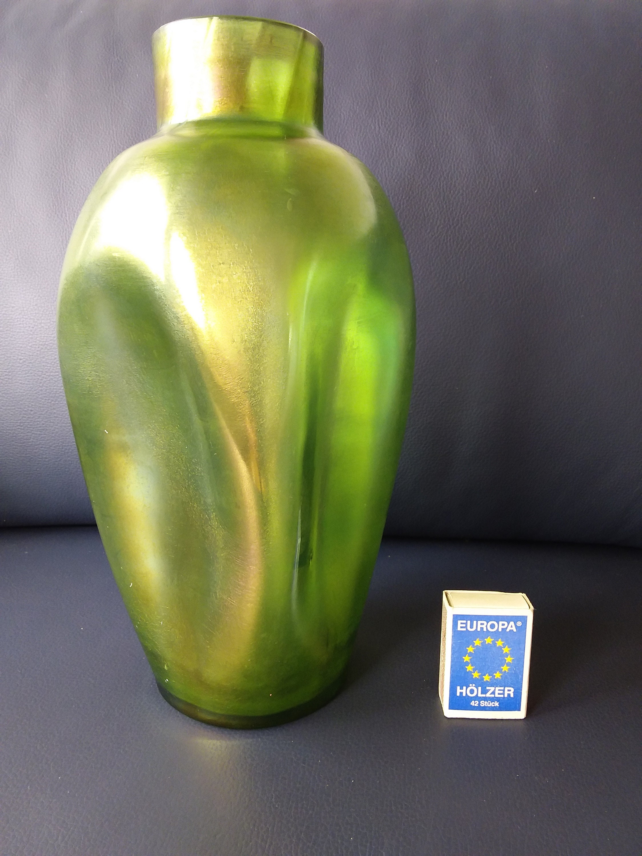 J. Loetz Witwe grosse antike Jugendstil Vase irisierend Etsy