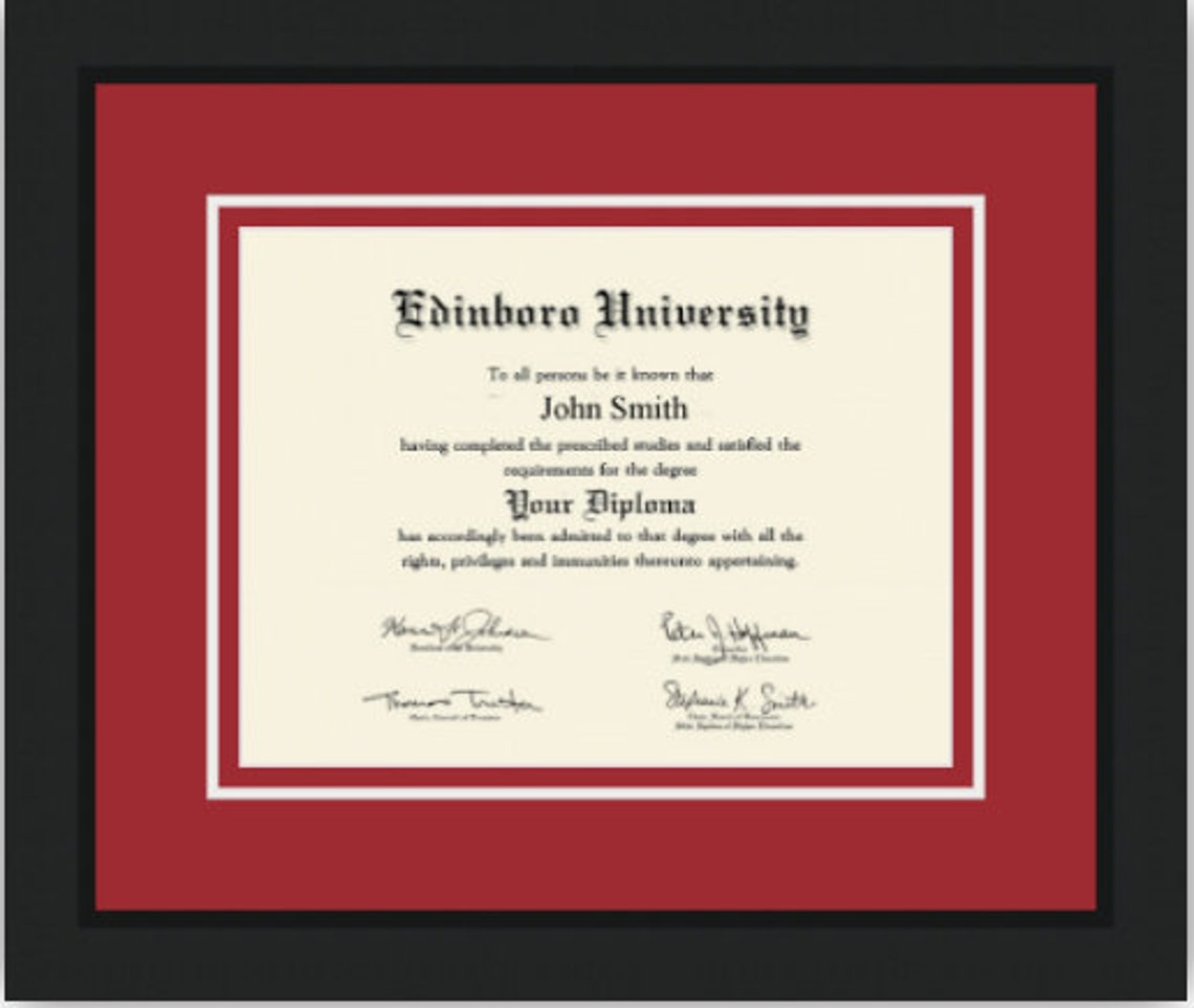 Cornell University Diploma Frame Triple Matted Free Shipping Etsy