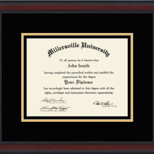 Millersville University diploma frame